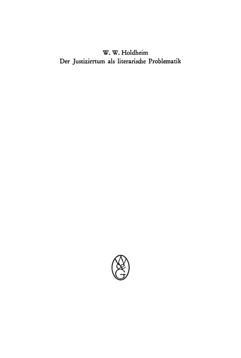 Cover image for book Der Justizirrtum als literarische Problematik
