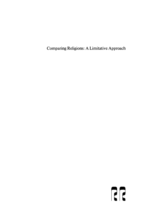 Cover image for book Comparing Religions: A Limitative Approach