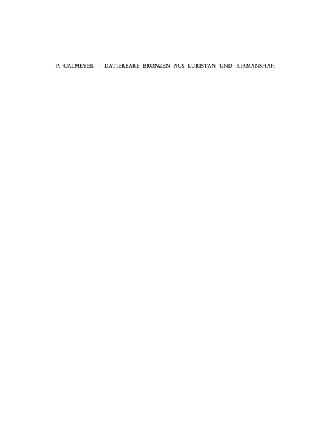 Cover image for book Datierbare Bronzen aus Luristan und Kirmanshah