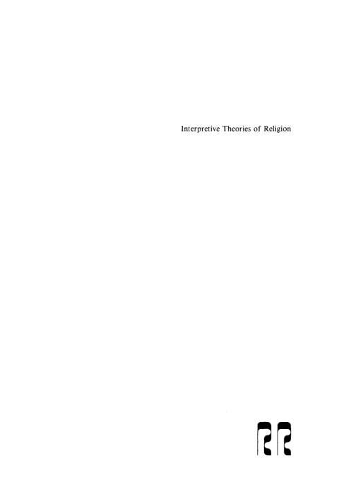 Cover image for book Interpretive Theories of Religion