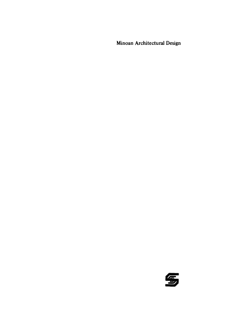 Cover image for book Minoan Architectural Design
