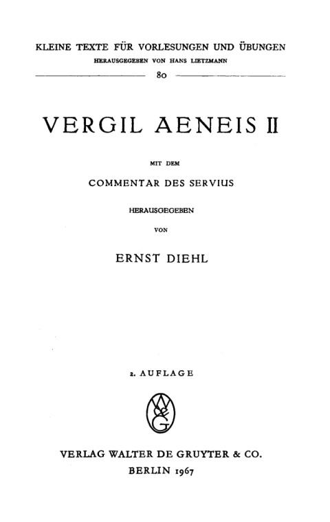 Cover image for book Aeneis II