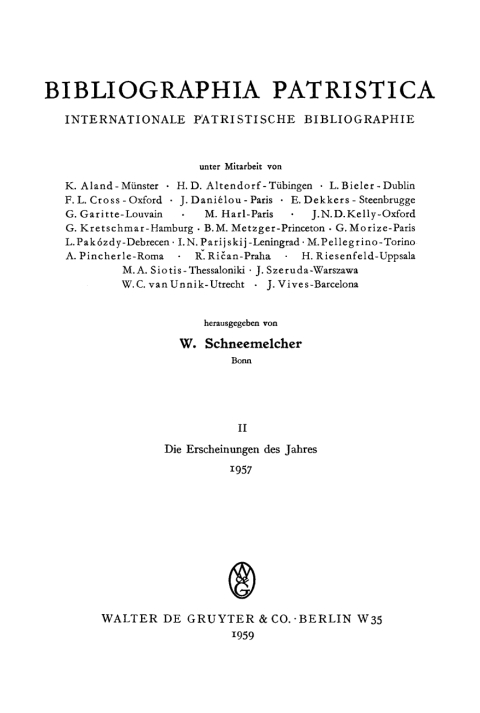 Cover image for book Die Erscheinungen des Jahres 1957