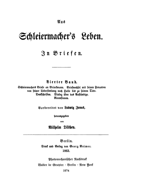 Cover image for book Schleiermachers Briefe an Brinckmann - Briefwechsel mit seinen Freunden von seiner Übersiedlung nach Halle bis zu seinem Tode - Denkschriften - Dialog über das Anständige - Rezensionen