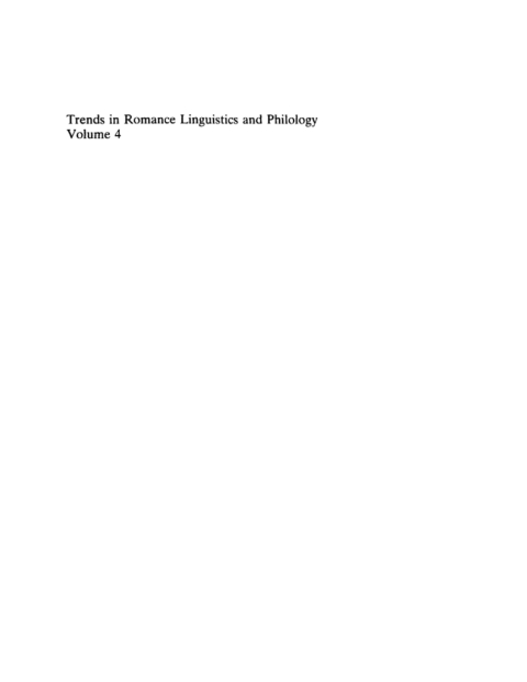 Cover image for book National and Regional Trends in Romance Linguistics and Philology