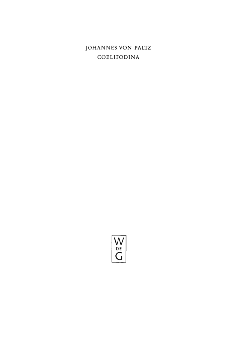 Cover image for book Coelifodina