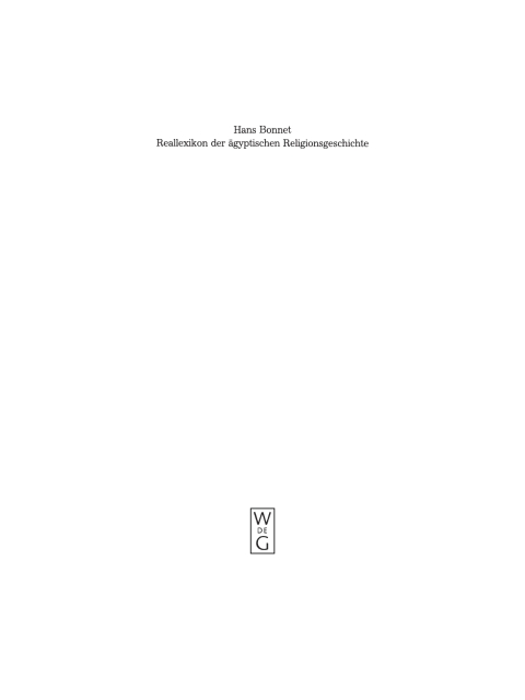 Cover image for book Reallexikon der ägyptischen Religionsgeschichte