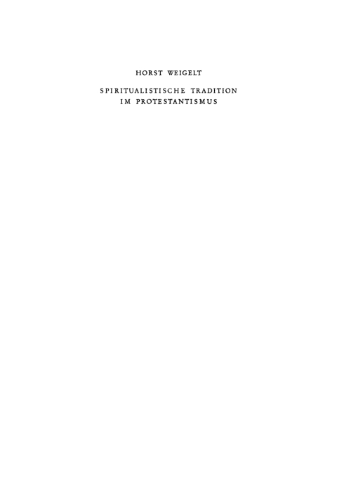 Cover image for book Spiritualistische Tradition im Protestantismus