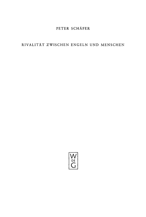 Cover image for book Rivalität zwischen Engeln und Menschen
