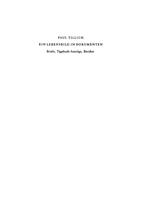 Cover image for book Ein Lebensbild in Dokumenten