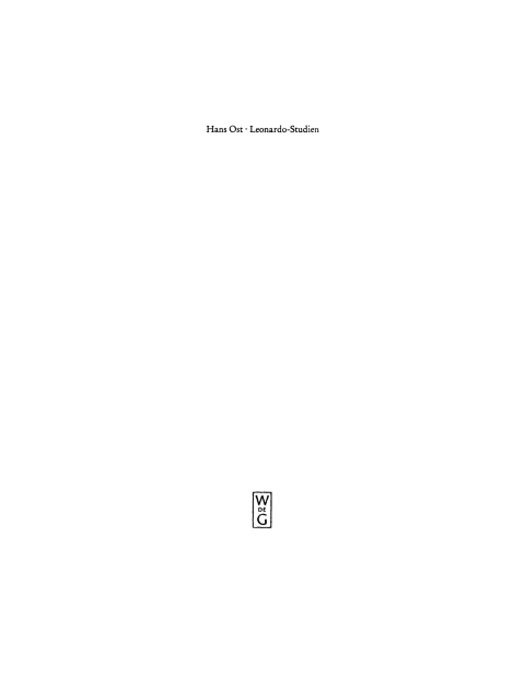 Cover image for book Leonardo-Studien