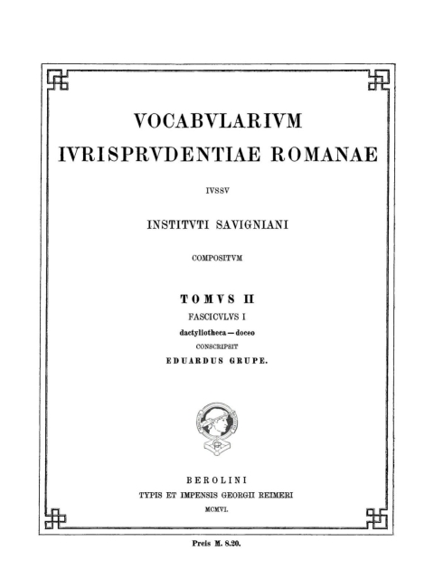 Cover image for book dactyliotheca – doceo