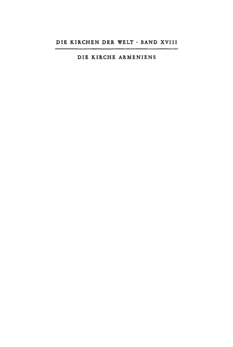 Cover image for book Die Kirche Armeniens