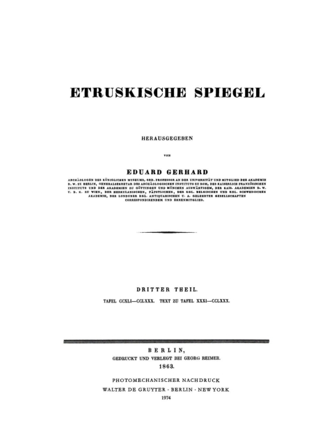 Cover image for book Tafel CCXLI–CCLXXX. Text zu Tafel XXXI–CCLXXX