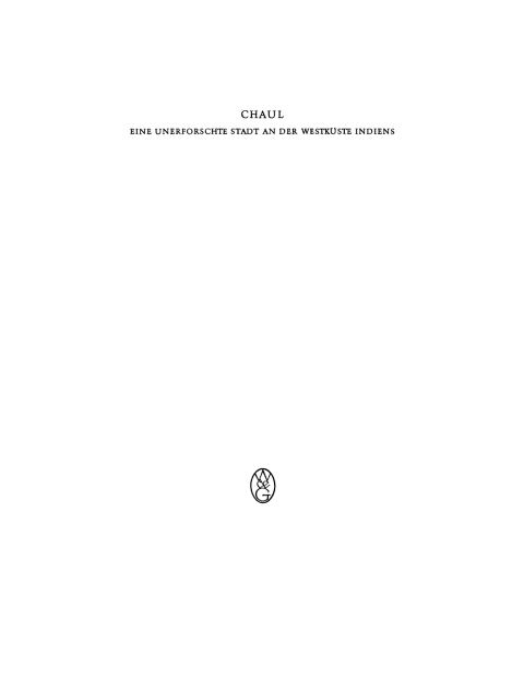 Cover image for book Chaul