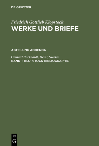 Klopstock-Bibliographie