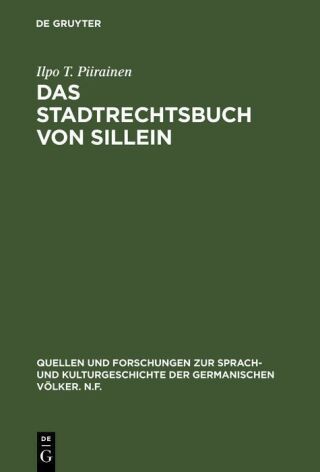 Das Stadtrechtsbuch von Sillein