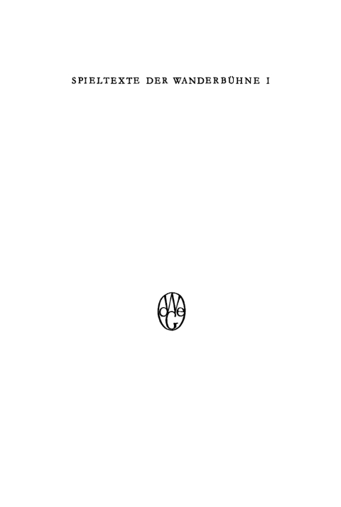 Cover image for book Engelische Comedien und Tragedien