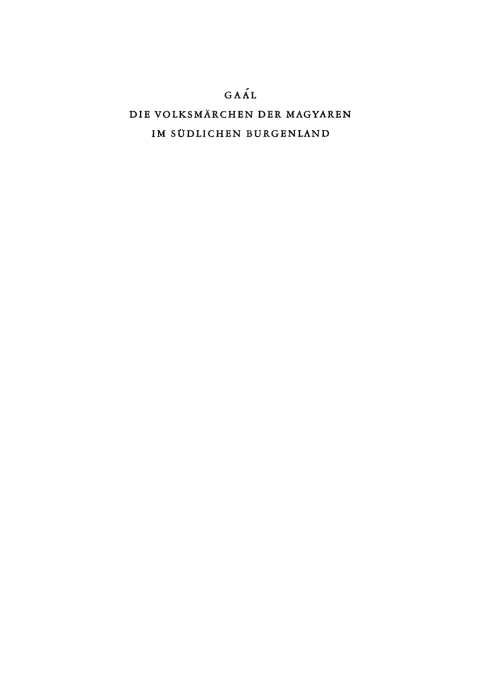 Cover image for book Die Volksmärchen der Magyaren im südlichen Burgenland
