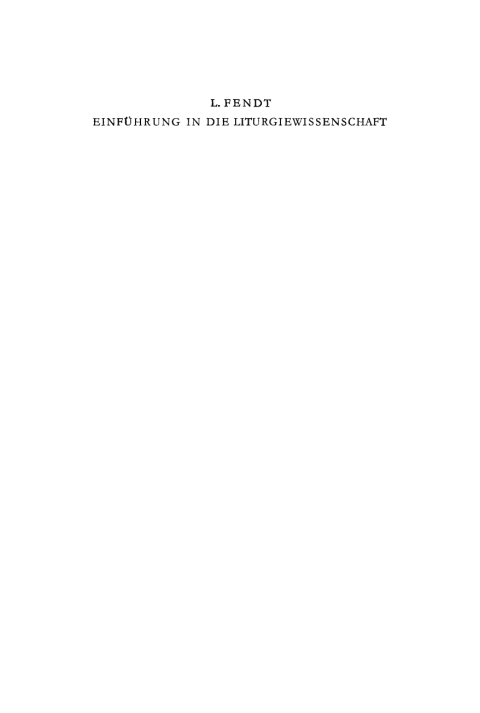 Cover image for book Einführung in die Liturgiewissenschaft