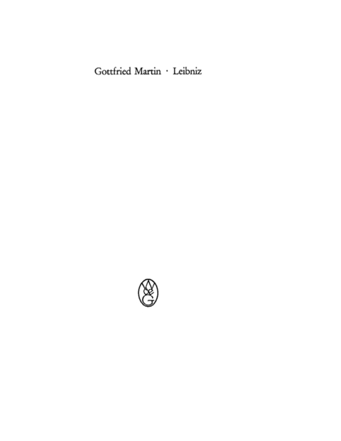 Cover image for book Leibniz