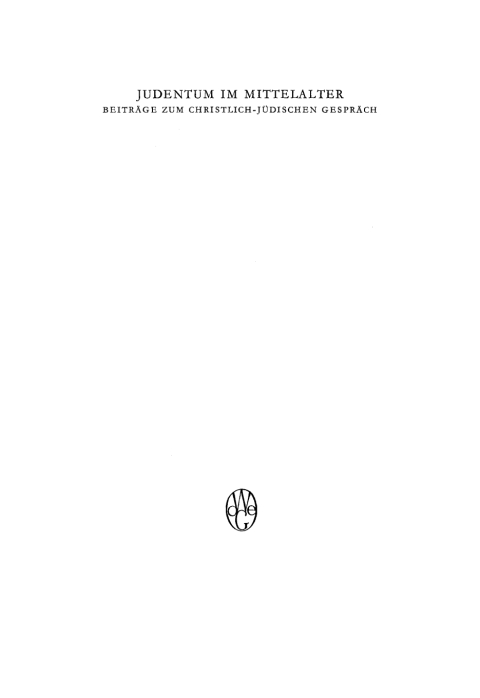 Cover image for book Judentum im Mittelalter
