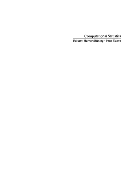 Cover image for book Computational Statistics