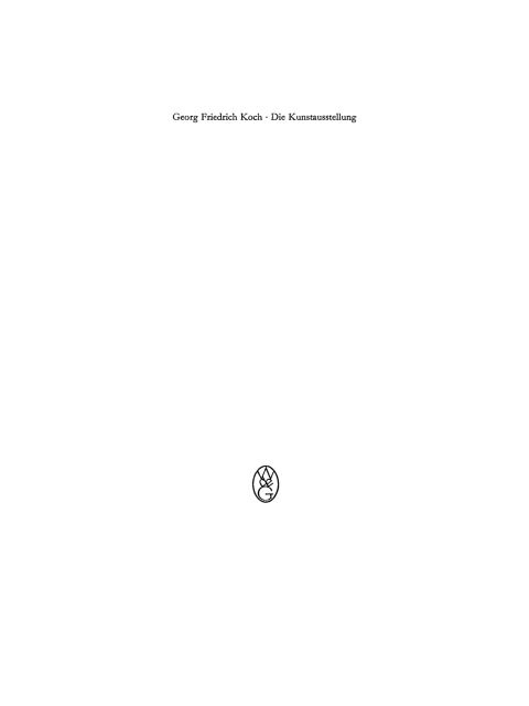 Cover image for book Die Kunstausstellung