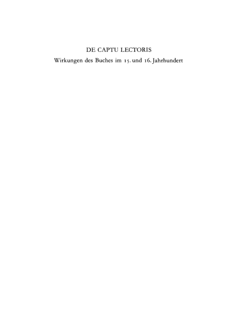 Cover image for book De captu lectoris