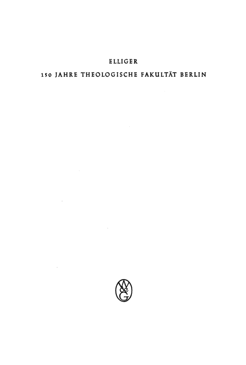 Cover image for book 150 Jahre Theologische Fakultät Berlin