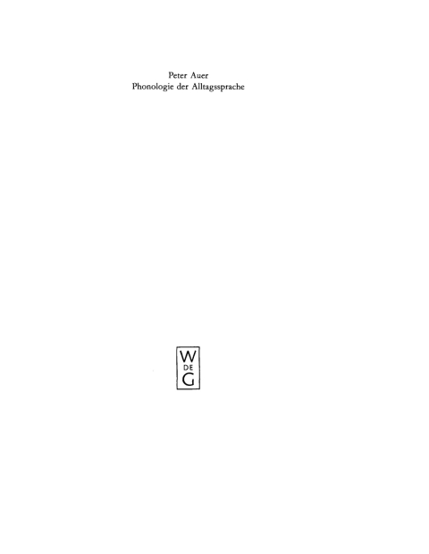 Cover image for book Phonologie der Alltagssprache