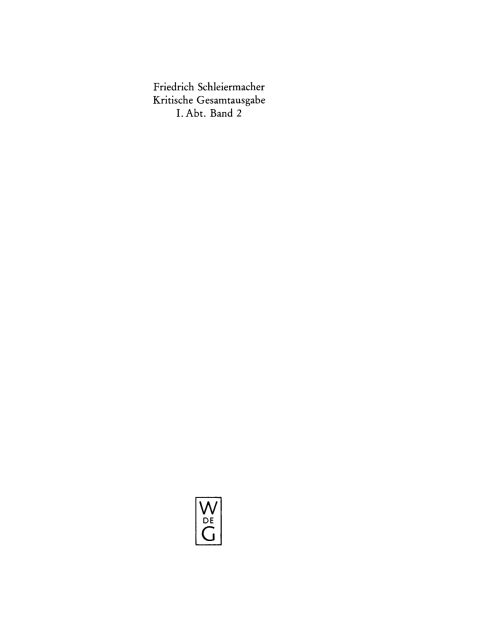 Cover image for book Schriften aus der Berliner Zeit 1796-1799