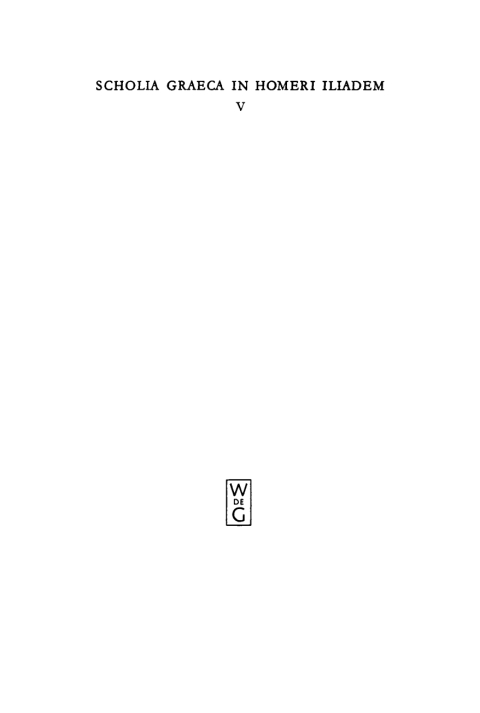 Cover image for book Scholia ad libros Y - Ω continens