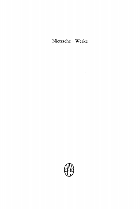 Cover image for book Nachgelassene Fragmente Frühjahr 1884 - Herbst 1885