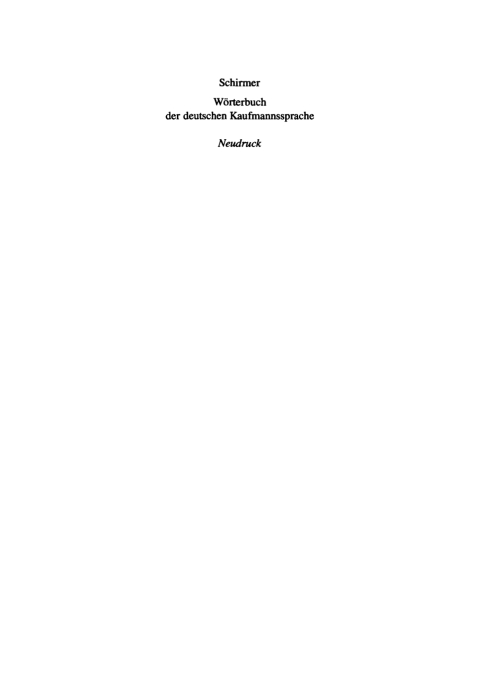 Cover image for book Wörterbuch der deutschen Kaufmannssprache - auf geschichtlichen Grundlagen