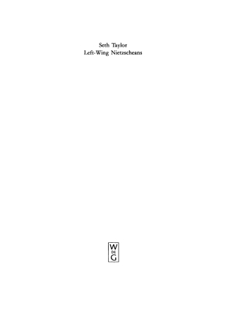 Left-Wing Nietzscheans