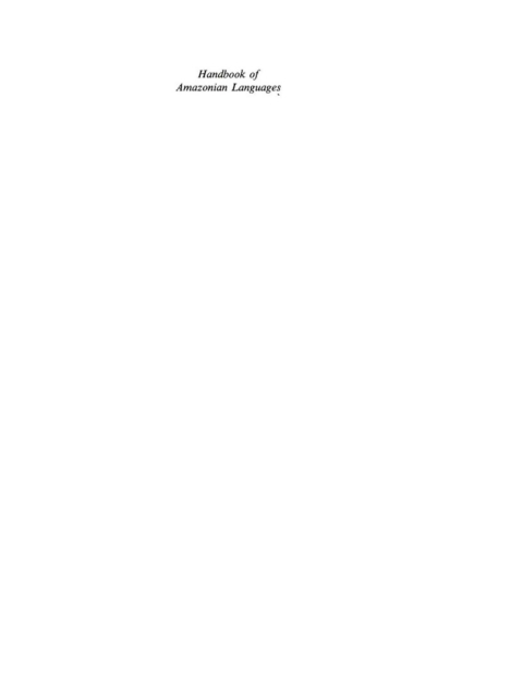 Cover image for book HANDBOOK AMAZONIAN LANGUAGES