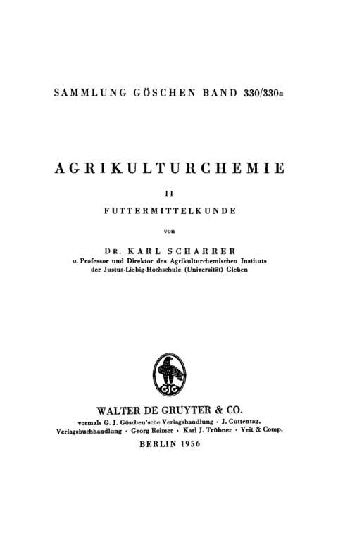 Cover image for book Futtermittelkunde