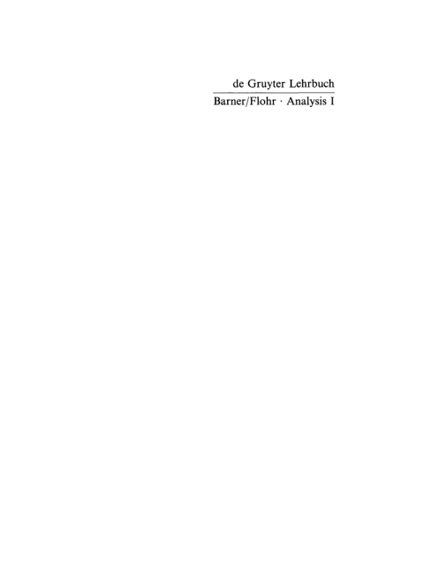 Cover image for book Analysis I