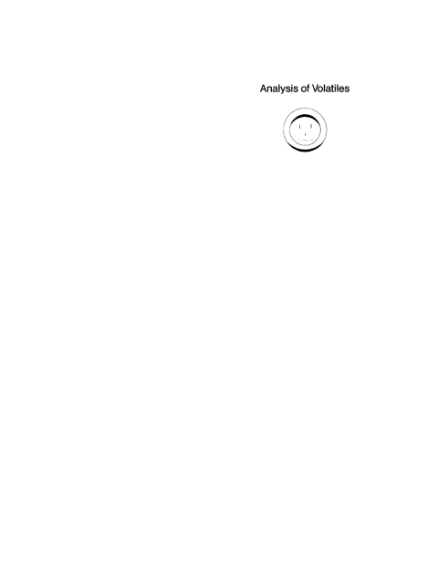 Cover image for book Analysis of Volatiles