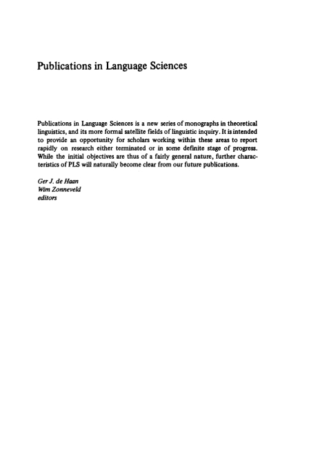 Cover image for book Linguistics in the Netherlands 1977–1979