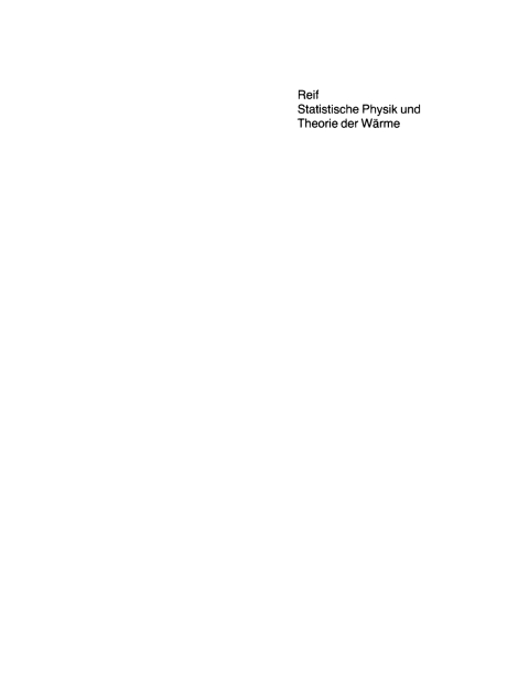 Cover image for book Statistische Physik und Theorie der Wärme