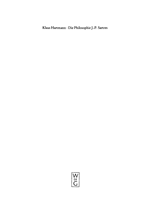 Cover image for book Die Philosophie J.-P. Sartres
