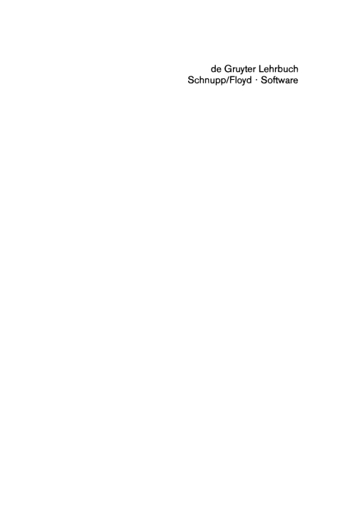 Cover image for book Software