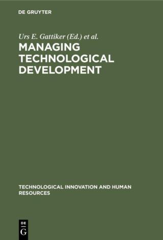 Managing Technological Development