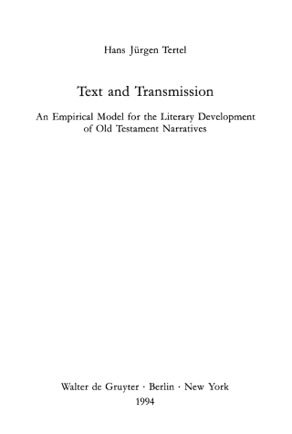 Text and Transmission