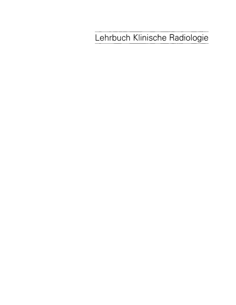 Cover image for book Klinische Radiologie mit Repetitorium