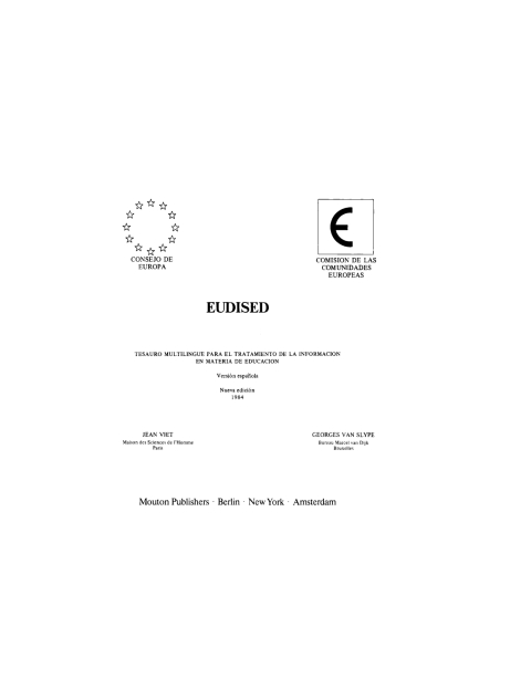 Cover image for book Eudised