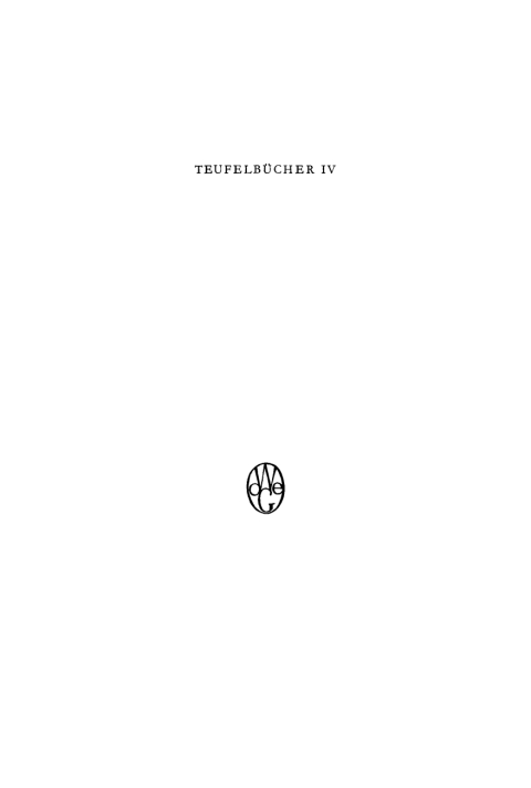 Cover image for book Hosenteufel. Fluchteufel. Eheteufel. Himmel und Helle. Teufels Tyranney
