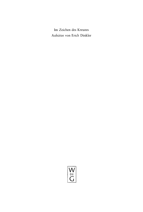 Cover image for book Im Zeichen des Kreuzes